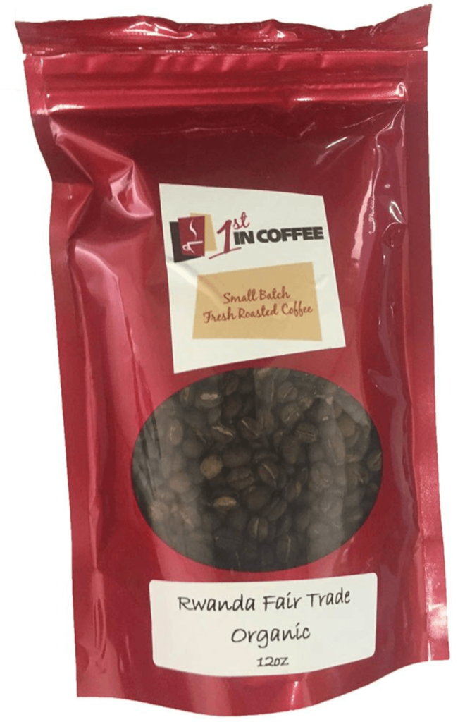 1st in coffee Rwanda fair trade coffee image