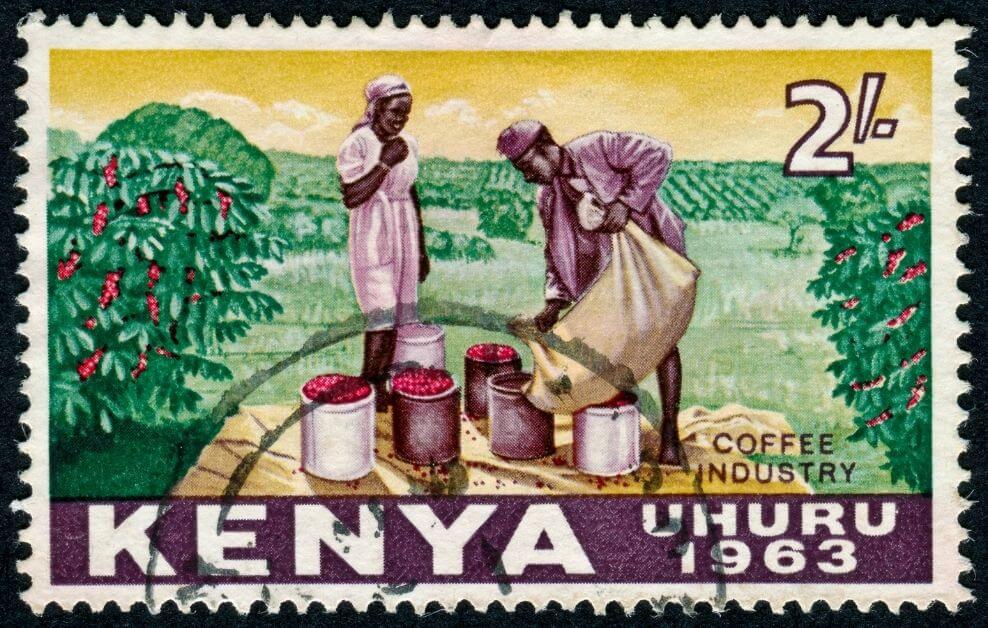 Kenyan Coffee Stamp
