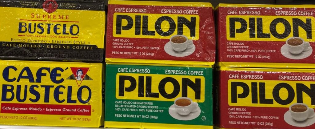Best coffees for Moka pot ( cafe Pilon and cafe Bustelo)